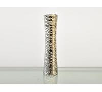 Deenz 38Cm High Tall Vase Timeless Dimple Ceramic Flowers Pampas Grass Vase Ornament Home Decor Gift Silver