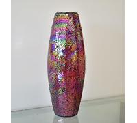 Deenz 40 Cm Crackle Flowers Vase Tabletop Vases For Home Decorations Centrepiece For Party Event Home Décor Gift (Red Multi)