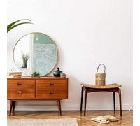 Deenz 40Cm Gold Round Aluminium Frame Wall Mounted Mirror Bathroom Living Room Bedroom Home Décor