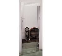 DEENZ 40X110Cm Large Wall Mirror Full Length Triple Edge Strips Border Frameless Elegant Style Home Decor Mirror Beautiful Decoration Art Piece Gift For Living Room Bedroom