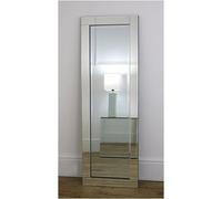 DEENZ 40X120Cm Full Length Stripe Border Wall Mirror