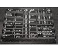 Deenz 40X30Cm Worktop Saver Measurements Work Surface Kg Ml Oz Gas Mark Ruler Black Dishwasher Safe 4Mm Tempered Glass