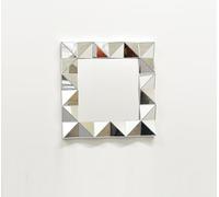 DEENZ 40X40Cm 3D Decorative Wall Mirror Square Home Decor Art Deco Style Mirrors Design Wall Mounted Beautiful Living Room Bedroom Hallway Mirrors