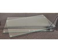 Deenz 52X30Cm Tempered Glass Worktop Saver 4Mm Clear Glass Chopping Board Extra Large 1X