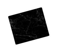 Deenz 60X52Cm Black Marbel Effcts Universal Hob Cover Plate Tempered Glass Worktop Saver Dishwasher Safe 5Mm All Types Of Cookers (Hob Cover)