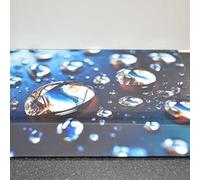 Deenz 60X52Cm Reflections In A Drop Universal Hob Cover Plate Tempered Glass Worktop Saver 5mm All Types Of Cookers (Hob Cover)