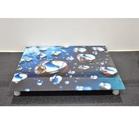 DEENZ 60X52Cm Reflections in a Drop Universal Hob Cover Plate Tempered Glass Worktop Saver Dishwasher Safe 5mm All Types Of Cookers (Hob Cover 4 Foots)