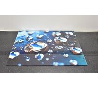 DEENZ 60X52Cm Reflections in a Drop Universal Hob Cover Plate Tempered Glass Worktop Saver Dishwasher Safe 5mm All Types of Cookers (Hob Cover)