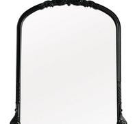 Deenz 70X80Cm Ornate Beaded Frame Wall Mirror Black Arched Decorative Badroom Living Room Home Décor