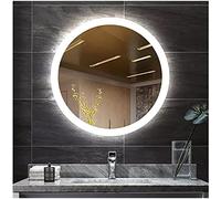 DEENZ 80X80Cm Round Bathroom Led Mirror Lights Illuminated Demister Pad Antifog Touch Design 1