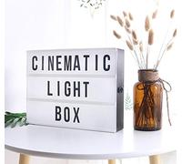 DEENZ A6 CINEMATIC LIGHT BOX MINI LED LIGHT BOX with 85 LETTER NUMBER and SYMBOL IDEAL for HOME PARTIES GIFT for YOUR LOVE ONES for Children (BLACK)