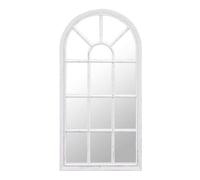 DEENZ Air Arch Window Style Wall Mirror White Rustic 69X34Cm