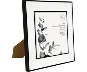 Deenz Alston Monochrome 6X6'' Photo Frame Black & White Square Wall-Mount/standing Glass Cover Album Print Display Memories 21.3Cm