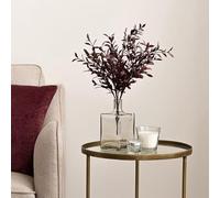 DEENZ Artificial Huckleberry Stems Decorative Spray Plastic/Polyester/Wire Construction Stylish Indoor Piece Pop Of Style To Your Home Maintenance Display 46 Cm Height (Burgundy, 3 Bunch)
