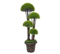 DEENZ Artificial Plant Cedar Ball Topiary Tree With Pot Faux Round Shrub Bush Decoration Greenery Decorative Plants For Indoor Outdoor Use 120cm (4 Grass Flower 008)