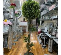 Deenz Artificial Plant Cedar Ball Topiary Tree With Pot Faux Round Shrub Bush Decoration Greenery Decorative (Plant 5149 130Cm)