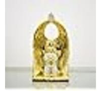 Deenz Baby Boy Angel With Crushed Diamond Wings Beautiful Jewel Boy Angel Silver Sparkle Shelves Ornament ( Gold )