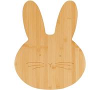 Deenz Bamboo Serving Board Tray Wooden Platter Cutting Chopping Wood Kitchen Nesting Tea Board for Drinks Food Dinner Breakfast (Bamboo Bunny)
