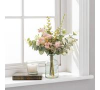 Deenz Beautiful Artificial Mimosa And Achillea Bouquet Faux Flowers Gorgeous Decorative Bundle Indoor Use No Maintenance 45Cm High