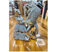 DEENZ Beautiful Crushed Jewel Diamond Beauty And The Beast Silver Ornament