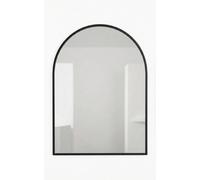 Deenz Black Arched Top Design Wall Mounted Mirror Glass Living Room & Hallway Furniture Decor Aluminium Framed Large 70X50X2.5Cm