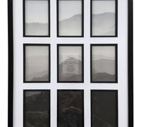 Deenz Black Mounted Inlay Collage Photo Frame Wall Mounted Multi Family Photos Home Decoration