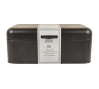 Deenz Black Rectangular Shape Matte Finish Canisters Bread Bin Metal Kitchen Storage 20.5 X 42 X 25 Cm