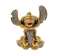 Deenz Gold Stitch Ceramic Sparkly Shelf Sitter Ornament Crystal Shiny Sparkle Ornament With Stunning Silver Crushed Diamond