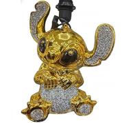 DEENZ Bling Crushed Diamond Stitch Table Lamp with Silver Shade Ceramic Base Sparkling Bedside Home Decor Gift (Gold Style 2)