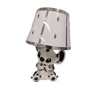 DEENZ Bling Crushed Diamond Stitch Table Lamp with Silver Shade Ceramic Base Sparkling Bedside Home Decor Gift (White Black Style 2)