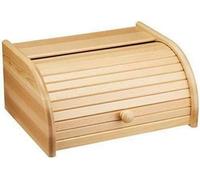 Deenz Bread Bin Wood Convenient Kitchen Storage For Rolls, Croissants, Loaves, Bread Container (Natural)