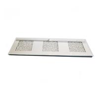 DEENZ Center Plate Jewel Mirror Loose Diamante Crystal Rectangle 10X30