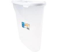 Deenz Cereal Dispenser 5L Capacity White Bpa-Free Plastic Clear Base Hardwearing Food Storage Handy Container 30.5 X 28.5 X 12.5Cm