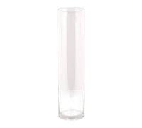Deenz Clear Glass Cylinder Vase Tall Slim Design Modern Storage Decor Home Events Centrepiece Flower Holder Display 40X10 Cm