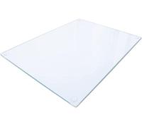 Deenz Clear Tempered Glass Kitchen Worktop Saver/Chopping Board Clear Surface Protector - 60 X 40Cm (Square Corner)