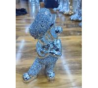 DEENZ Crushed Diamond Luigi Silver Shelf Sitter Unique Ornament Statue Home Decoration Best for Gift