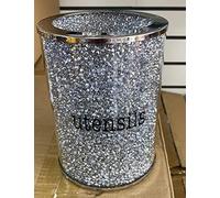 DEENZ Crushed Diamond Silver Utensil Holder Crystal Utensils Pot Jar Kitchen Storage