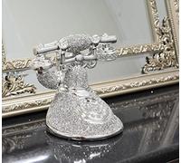 Deenz Crushed Diamond Telephone Crystal Silver Shelf Ornament