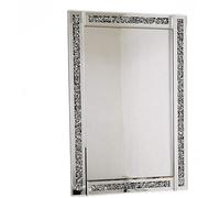 DEENZ Crushed Jewel Wall Mirror Loose Diamante Home Decor Mirror Gift Small 60X40Cm