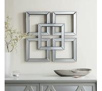 DEENZ Decorative Geo Mirror This Stunning Mirror Will Add A Touch Of Style To Any Room Of The House 30x30Cm (2)