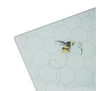 DEENZ Decorative Glass Worktop Elegant and Durable Kitchen Protector Stylish and Functional Surface Mat 30 x 40 cm (Bee)