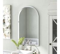 DEENZ Frameless Arched Wall Mounted Mirror For Living Room, Bedroom, Bathroom, 50X70Cm Home Decor (Round Top) (40x60 cm)