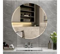 DEENZ Frameless Round Wall Mounted Mirror L 60Cm