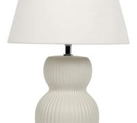 Deenz Francesca Table Lamp Cream Fabric Shade Reading, Bedroom, Living Room, Study, Office, Home Décor Desk Lamp