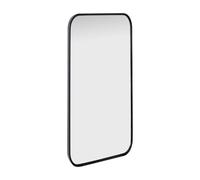 DEENZ Full Length Camden Black Curved Metal Wall Mirror Aluminium Frame Home Décor Bedroom Living Room (40x120cm)