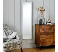 DEENZ Full Length Mirror Rectangular Shape 120 X 30Cm Both Way Hanging Mirror For Dressing, Bedroom, Living Room Home Décor (White)