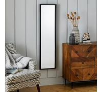 DEENZ Full Length Mirror Rectangular Shape 120 X 30Cm Both Way Hanging Mirror For Dressing, Bedroom, Living Room Home Décor (Black)