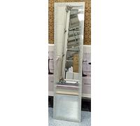 DEENZ Full Length Shimmer Glitter Mirror Silver Rectangle Shape Wall Mirror Beautiful Home Decoration Art Piece Gift 30Cm X 120Cm