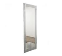 DEENZ Full Length Sparkle Silver Wall Mirror Glitter Border Frame Glass