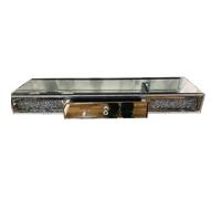 DEENZ Full Mirror Top Crystal Diamond 1 Drawer Shelf